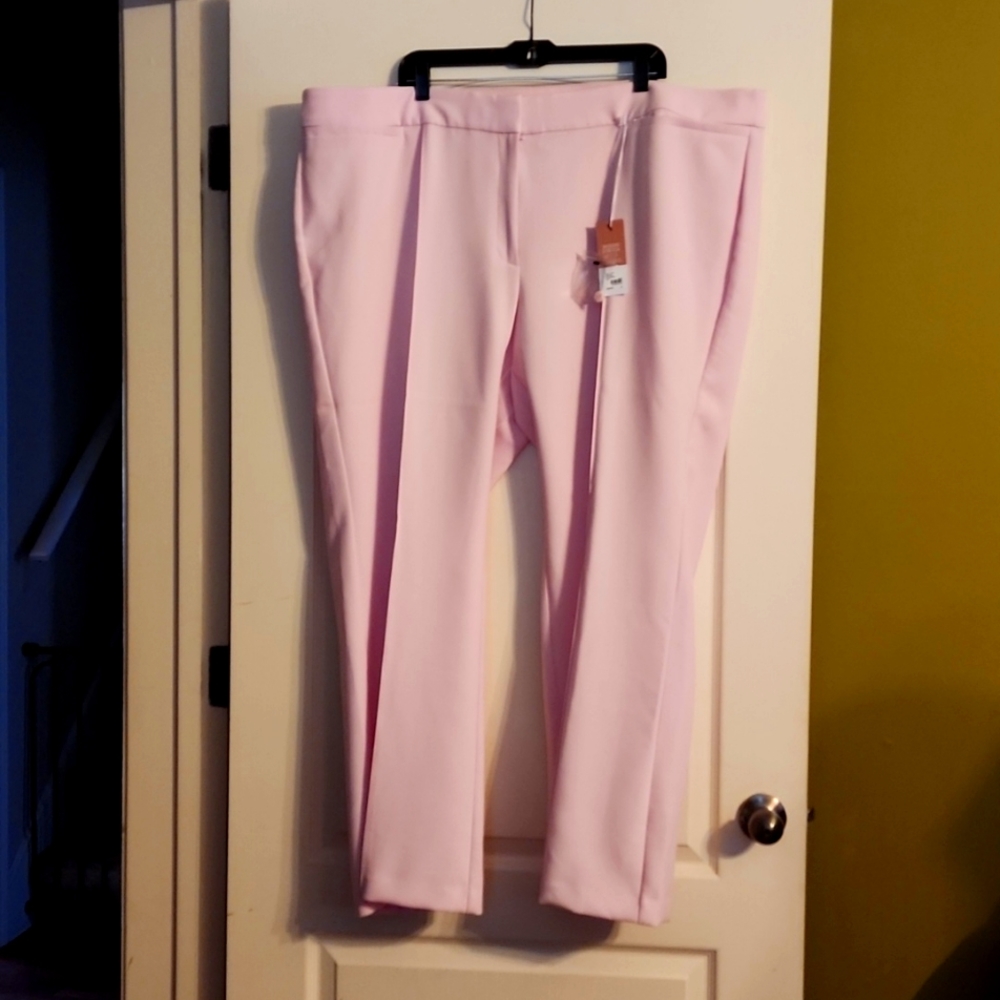 Pale Pink dress pants from the Lane Bryant Allie Collection size 26